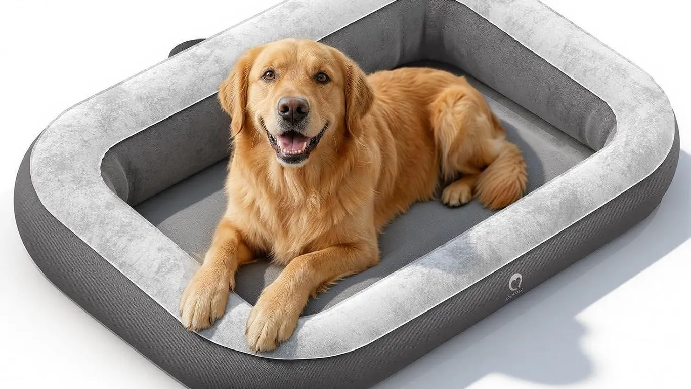 NEW $35 (OS) Inflatable Dog Bed w/Sides