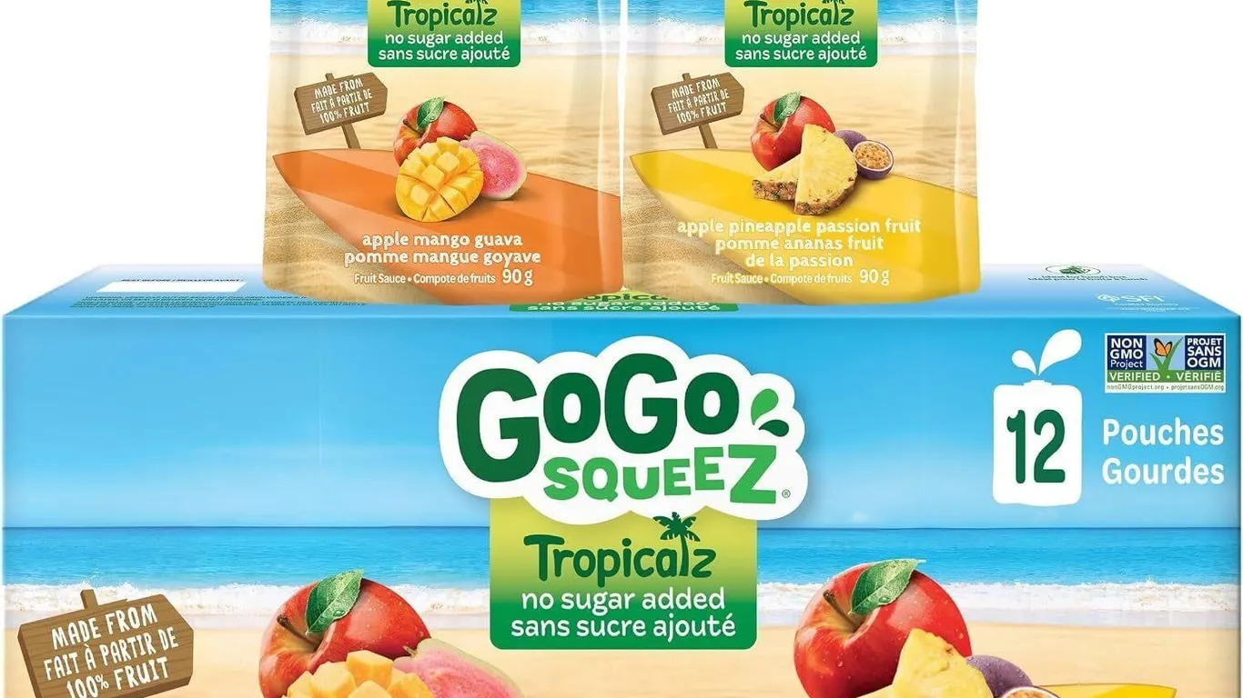 NEW 12PK GoGo Squeeze Fruit Pouches 90g