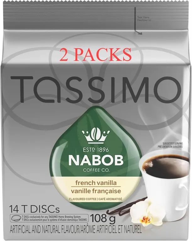SEALED $30 2 x 14PK Tassimo French Vanilla T-Discs