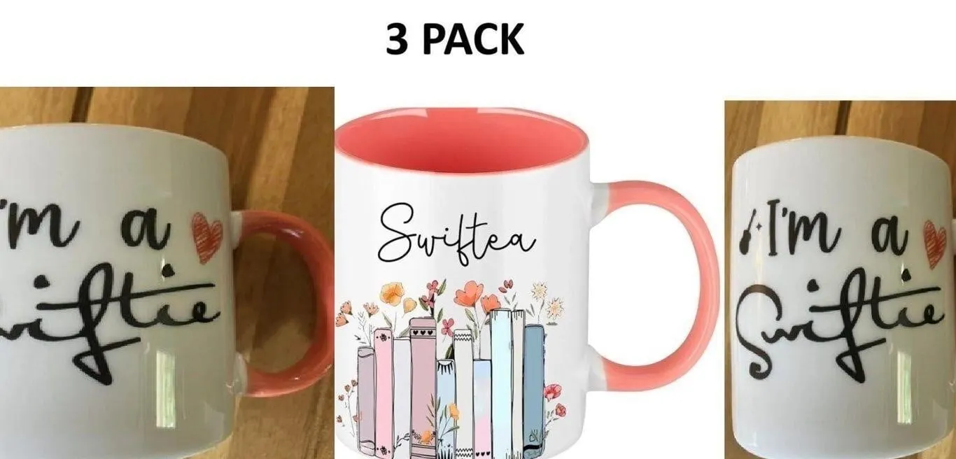 NEW $40 3PK 11oz "Taylor Swift" Coffee Merch Mugs