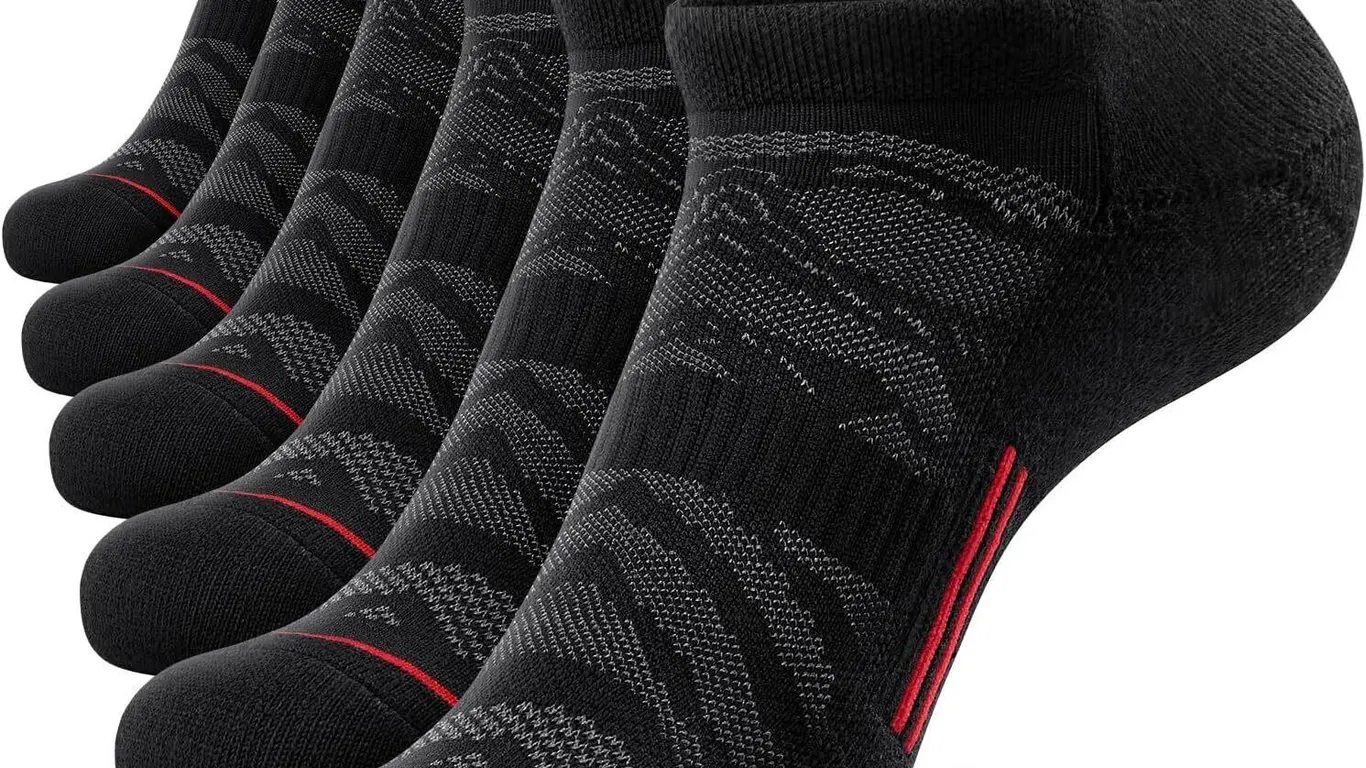 NEW 6PK (XL) Mens Cushioned Athletic Ankle Socks