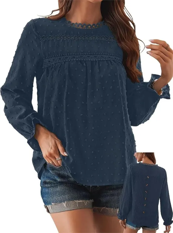 SEALED $31 (2XL) Women's Boho Top Ruffle Top