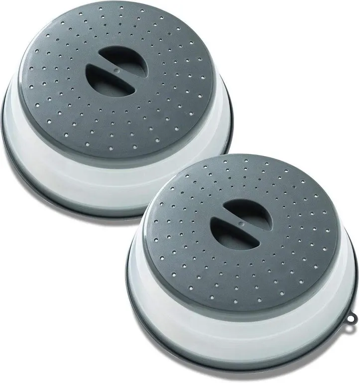 NEW 2PK Collapsible Microwave Plate Covers