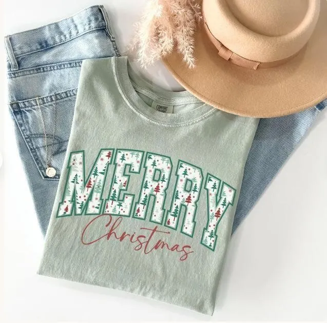 NEW $44 (L) Retro Women's Holiday Tee-Teal