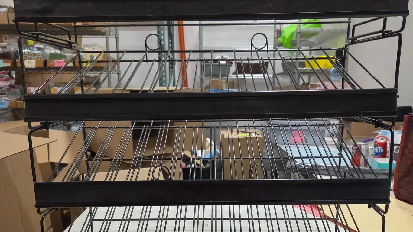 4 pc Stackable Display Shelves