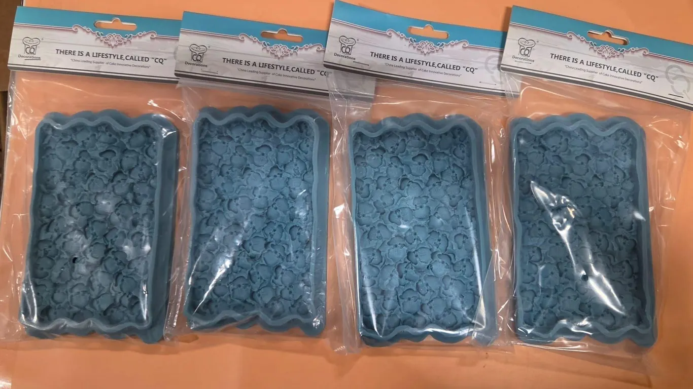 4 pk Silicone Small Flowers Pattern Mold