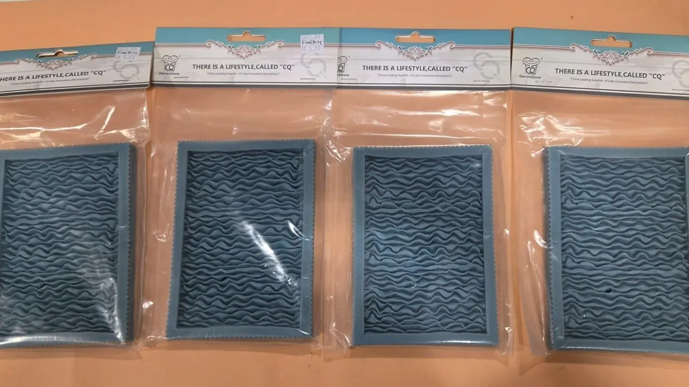 4 pk Silicone 3D Ruffles Mold