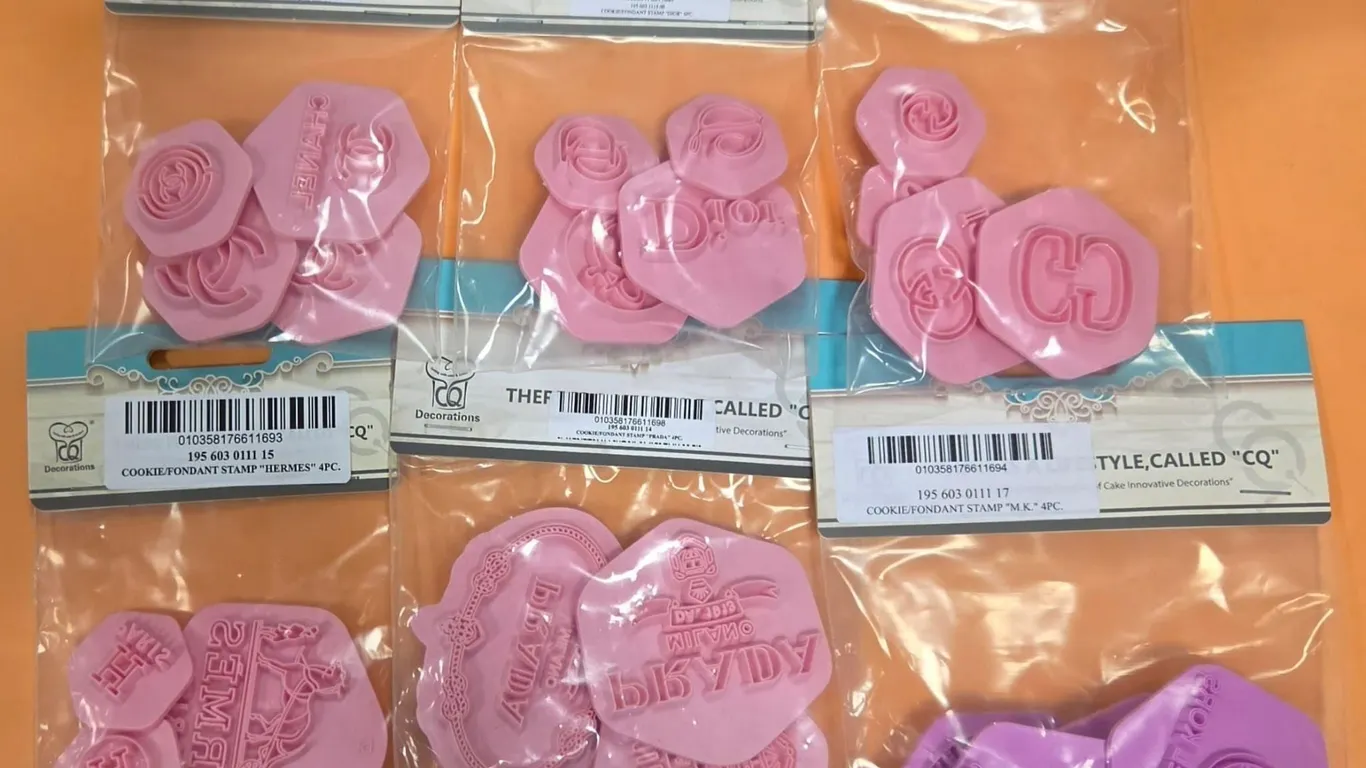 6 pk Designer Cookie Stamps