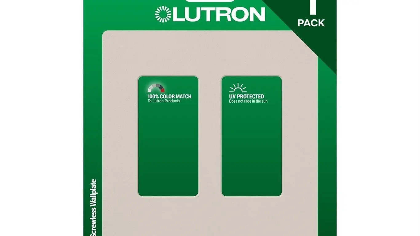 Lutron 2-Gang Decorator Wallplate Taupe 1-Pack