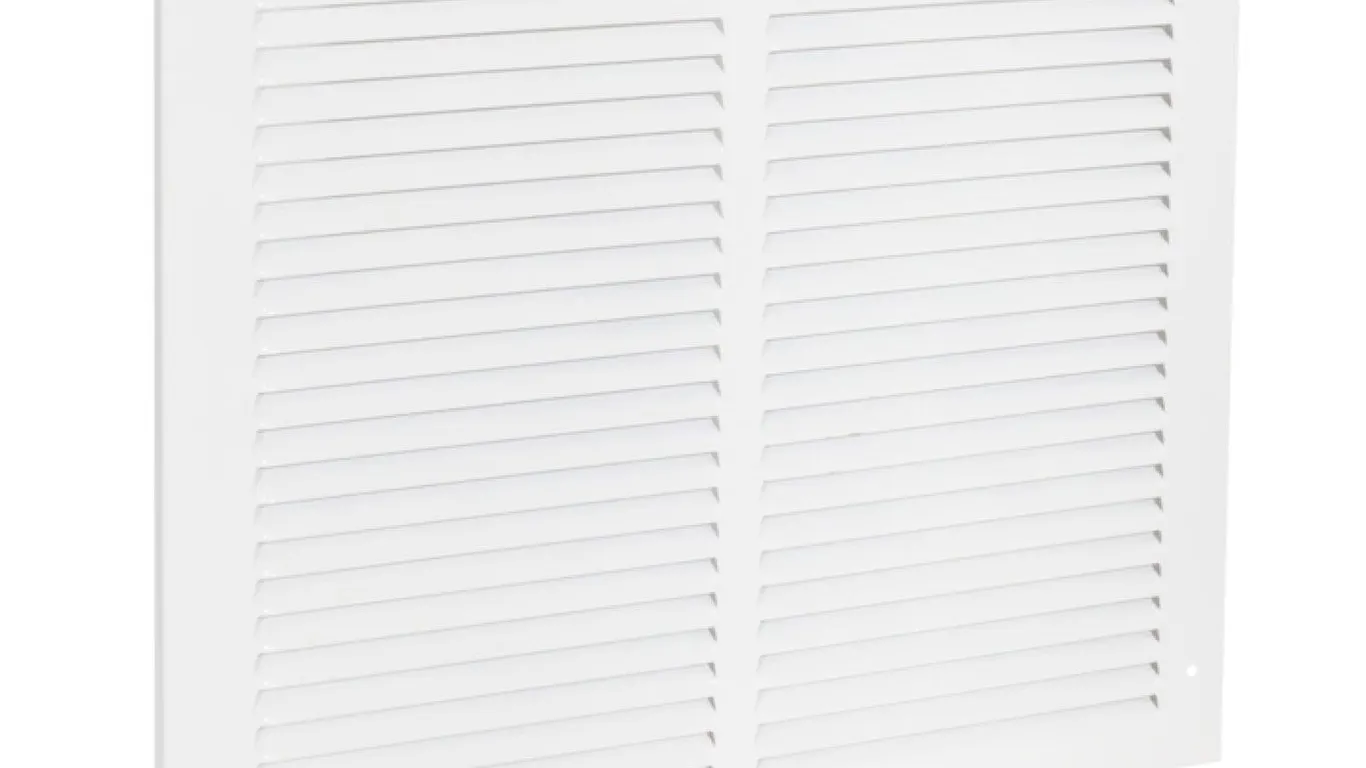 EZ-FLO 12x12 Return Air Vent Cover White Steel