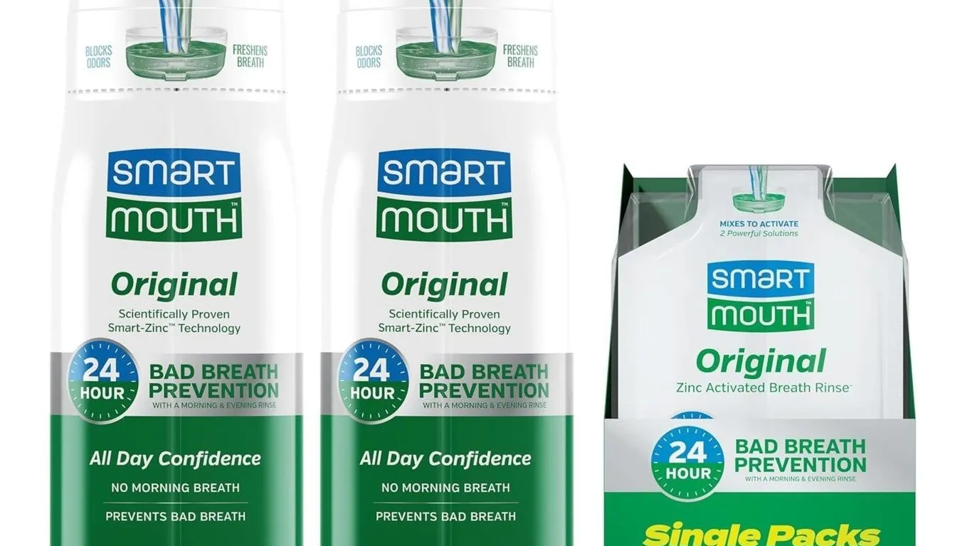 SmartMouth Zinc Activated Mouthwash 12 Fl Oz 3pk