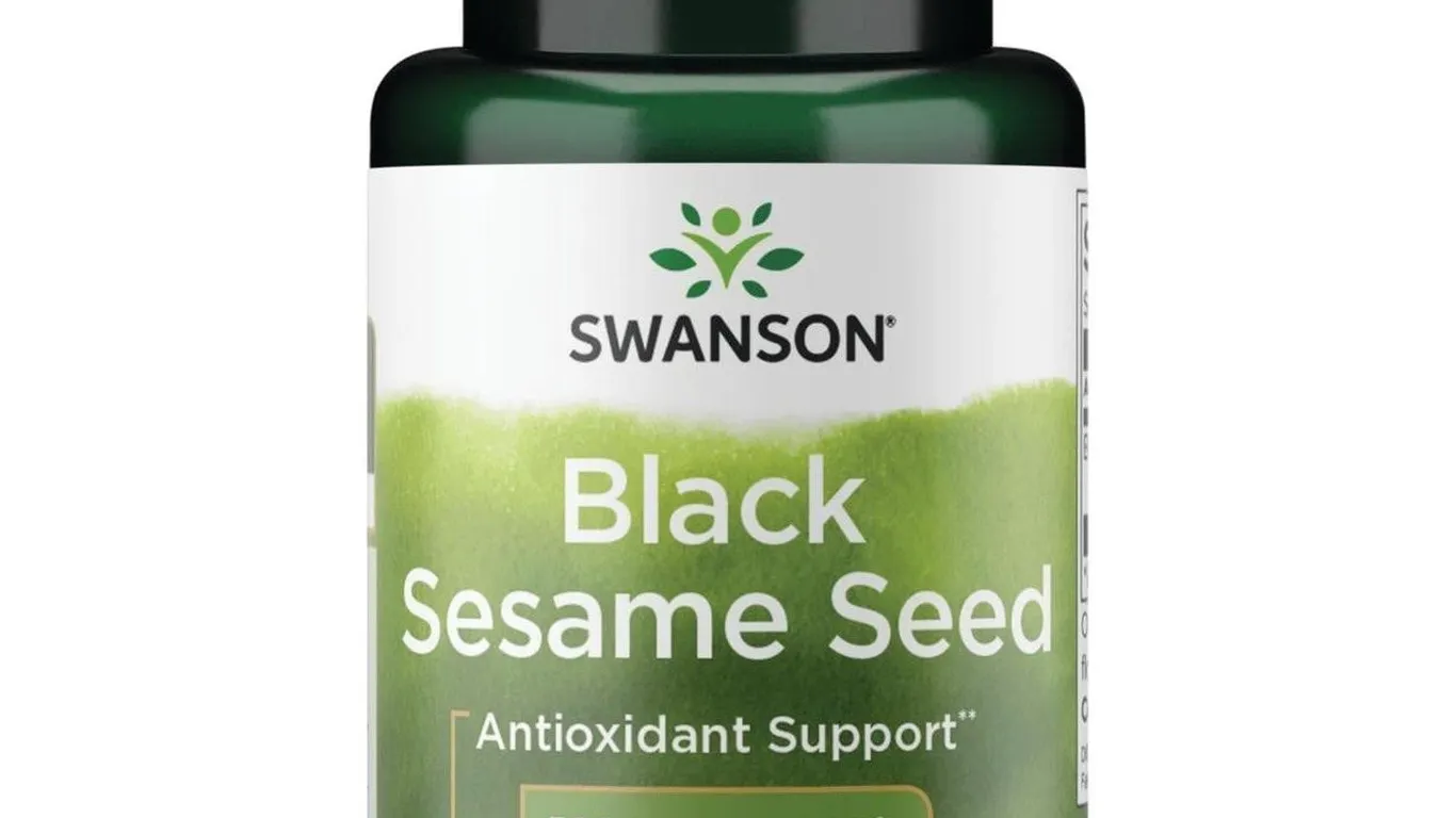 Swanson Black Sesame Seed 500mg 60ct