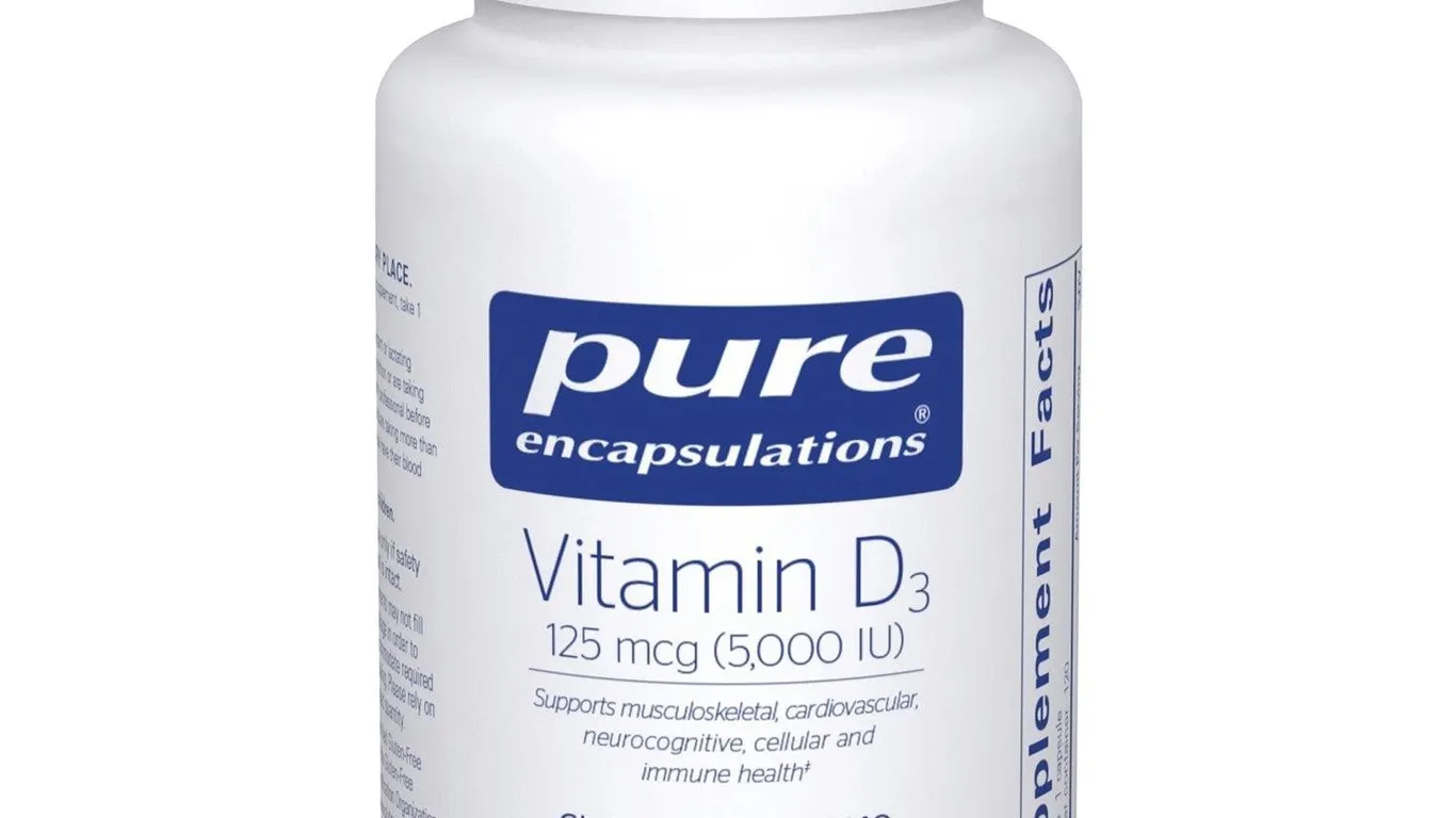 Pure Encapsulations Vitamin D3 125mcg 120ct
