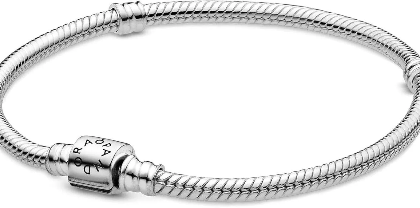 Pandora Moments Barrel Clasp Snake Bracelet 6.7