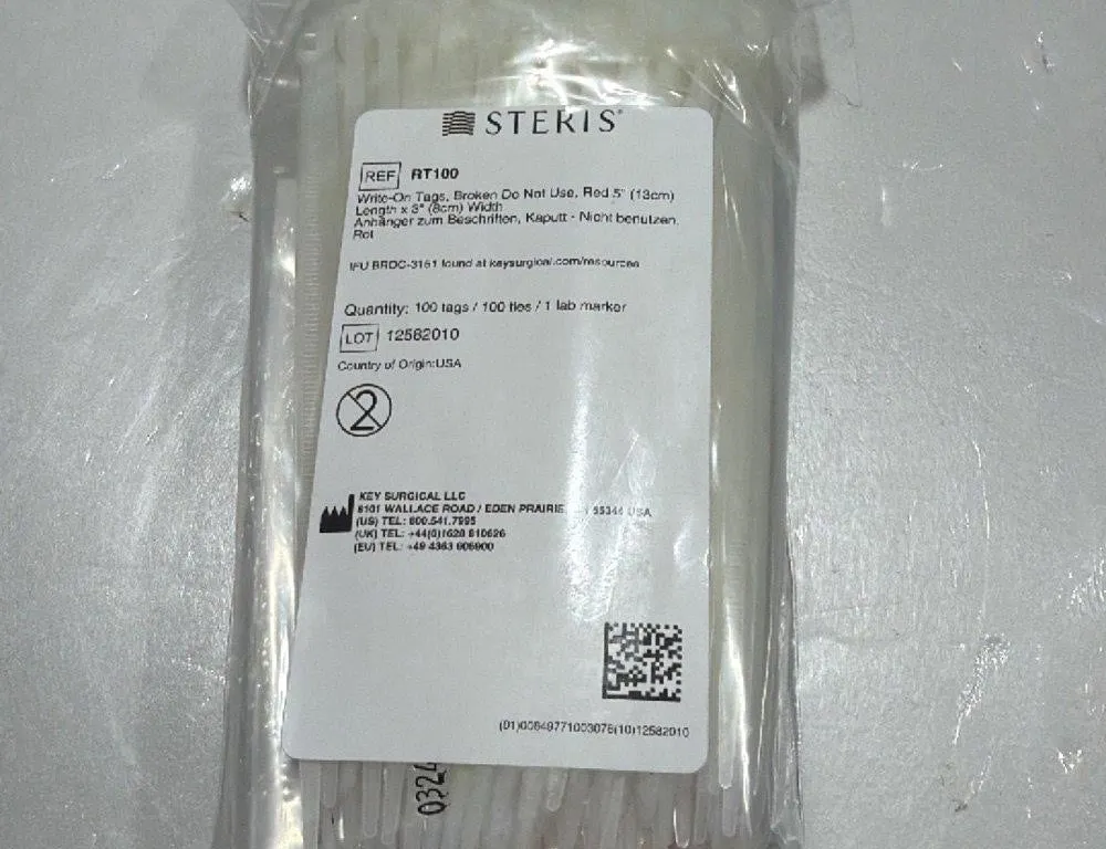 Steris RT100 Write-On Surgical Tags 100ct