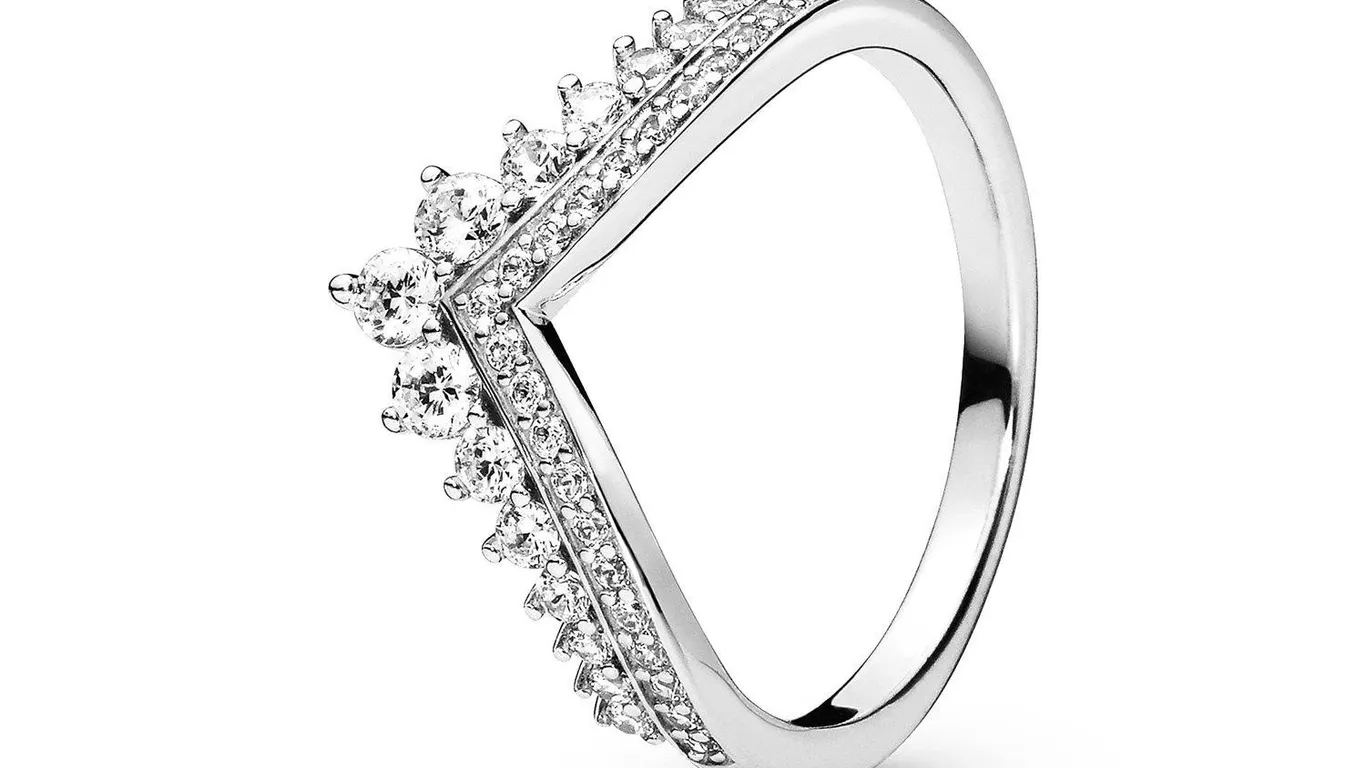 Pandora Princess Wish Sterling Silver Ring Size 9