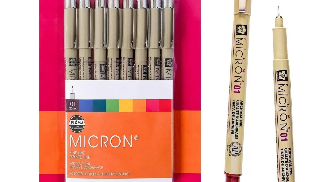 Sakura Pigma Micron Fineliner Pens 01 8pk
