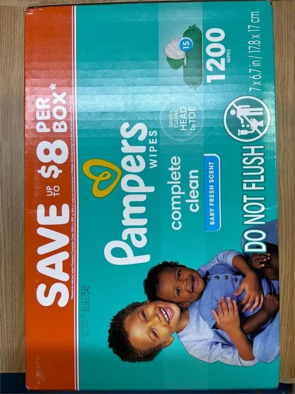 Pampers Complete Clean Baby Wipes 1200ct