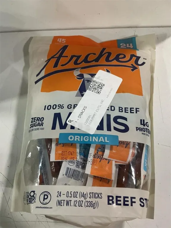 Country Archer Grass-Fed Beef Sticks 24oz
