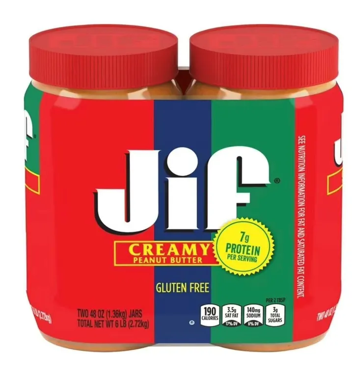 Jif Creamy Peanut Butter 96 Oz 2pk