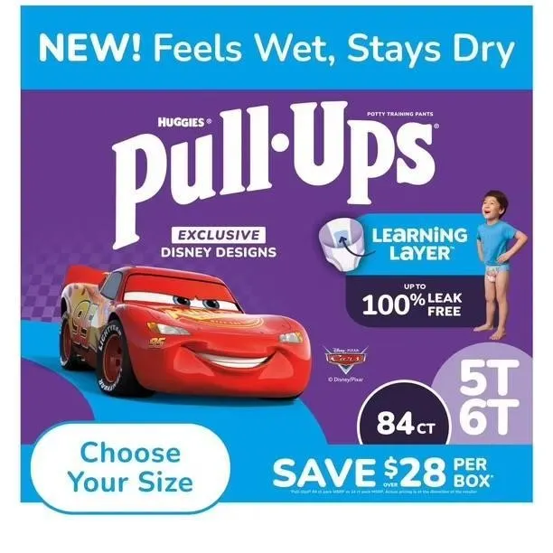 Huggies Pull-Ups Training Pants Boys 5T-6T 84ct