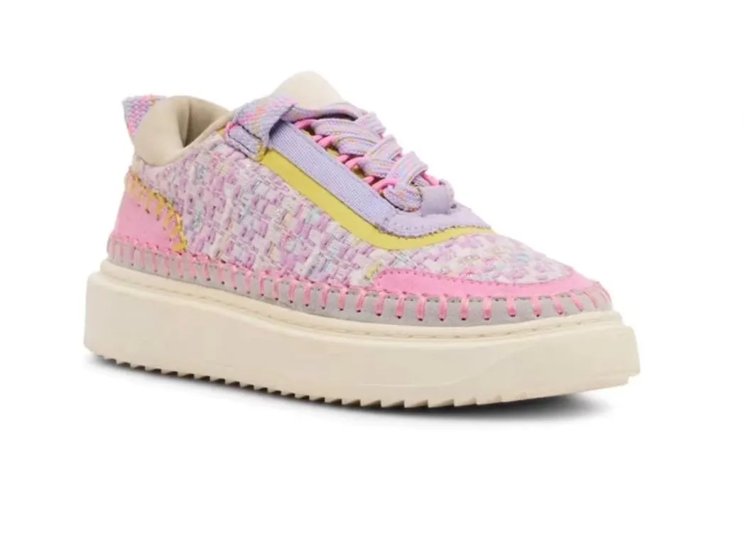 Steve Madden Mixed Media Sneakers Girls Size 5