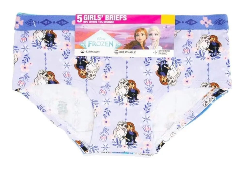 Disney Frozen Girls Briefs Size 10 5pk GUH8789
