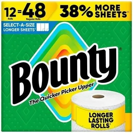 Bounty Select-a-Size Paper Towels 12 Rolls 165ct