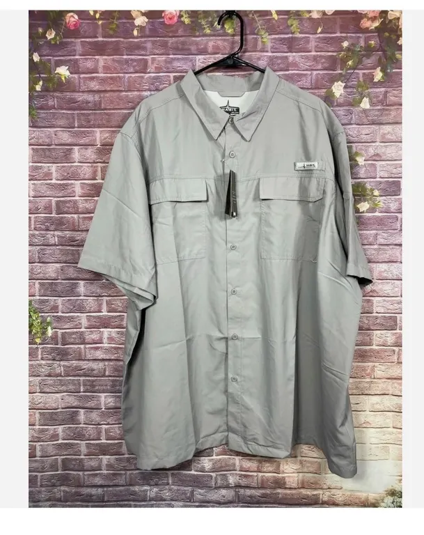 Habit Mens Short Sleeve UPF Fishing Shirt 2XL