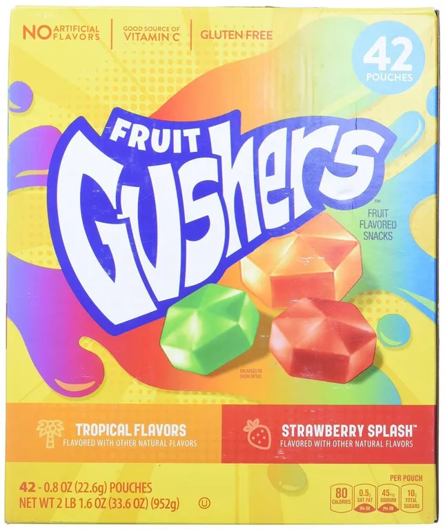 Betty Crocker Fruit Gushers 0.8oz 42ct