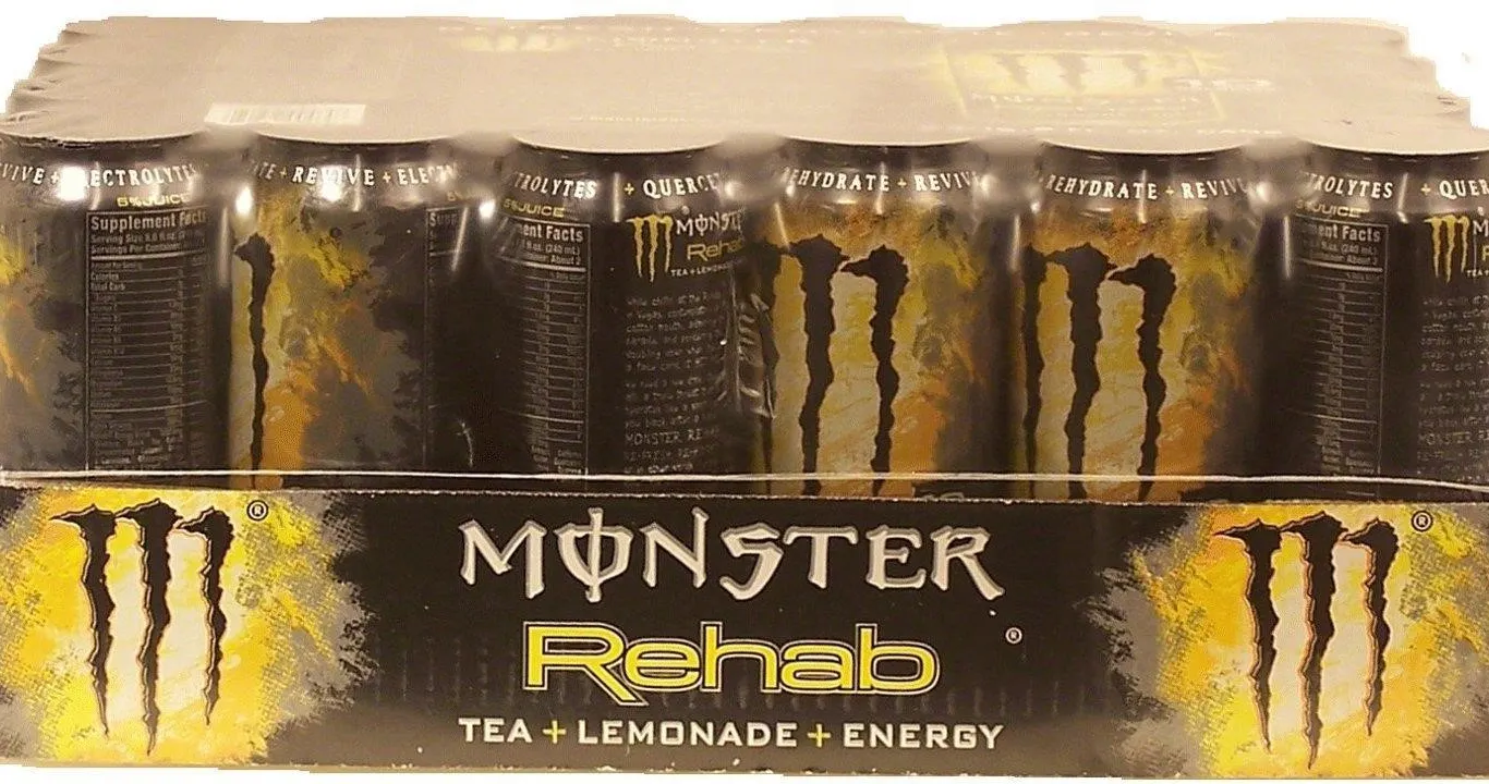 Monster Rehab Tea Lemonade Energy 15.5oz 24pk