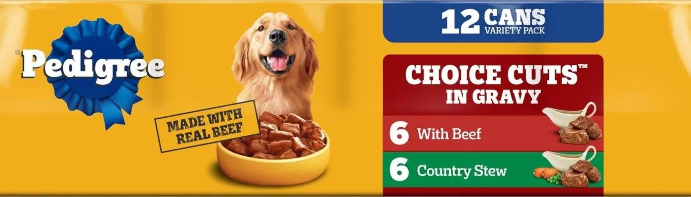 Pedigree Choice Cuts Beef Stew Dog Food 12pk
