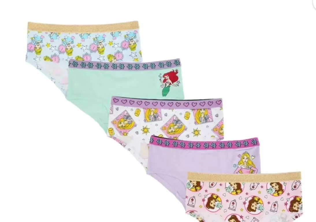 Disney Princess Girls Underwear Size XL10 5 Pack