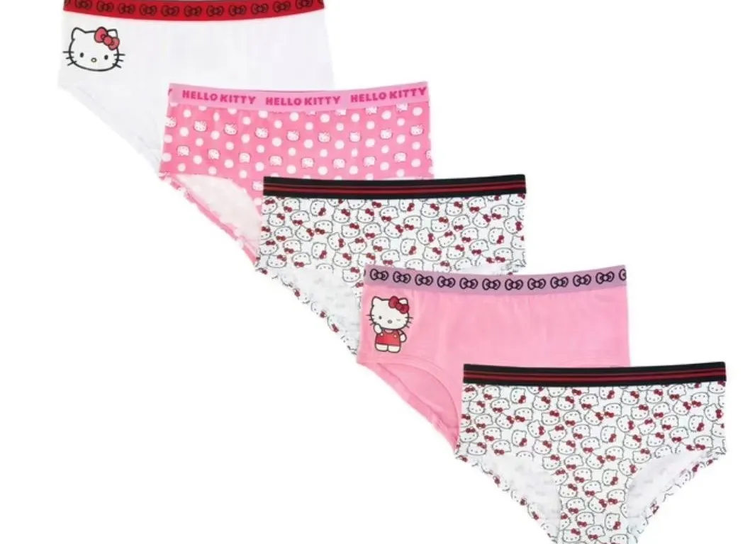 Hello Kitty Girls Underwear Size L8 5pk
