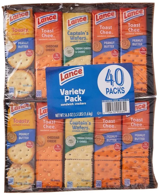 Lance Sandwich Crackers Variety Pack 56.8 oz 40ct
