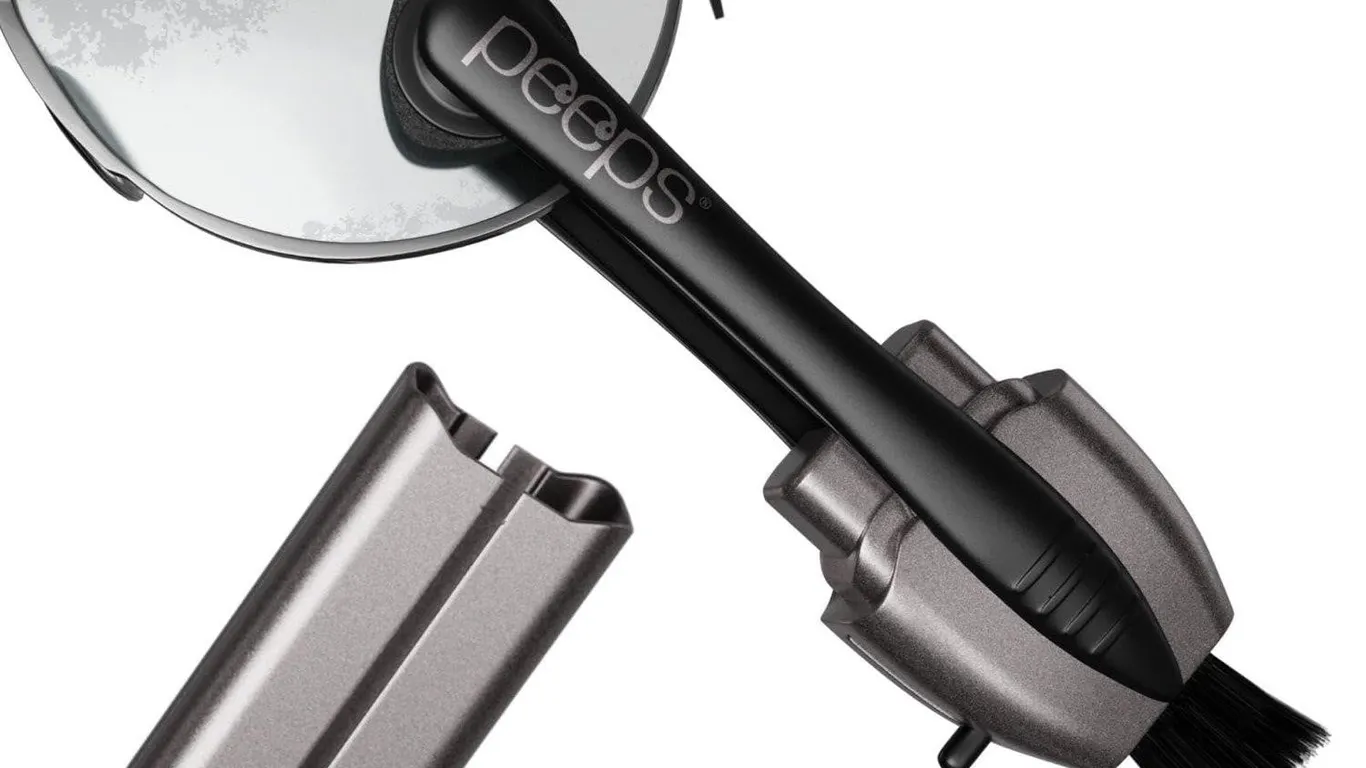 Peeps Eyeglass Lens Cleaner Electroplated Silver