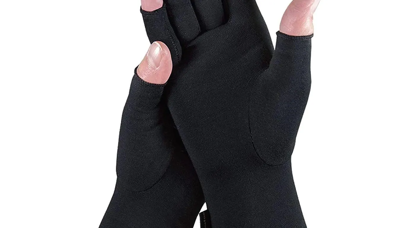 Imak Compression Arthritis Gloves Fingerless Med