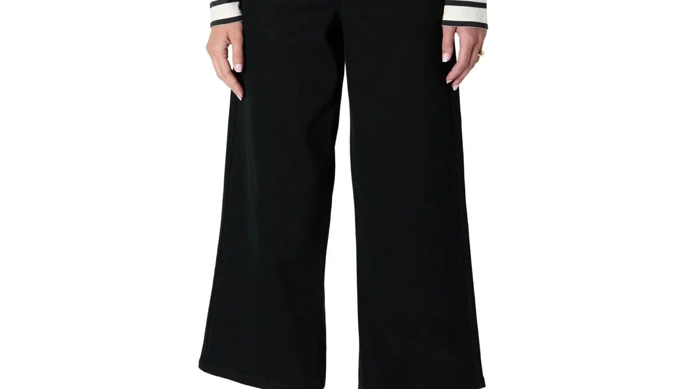 Amazon Essentials Wide Leg Jeans Black Size 8