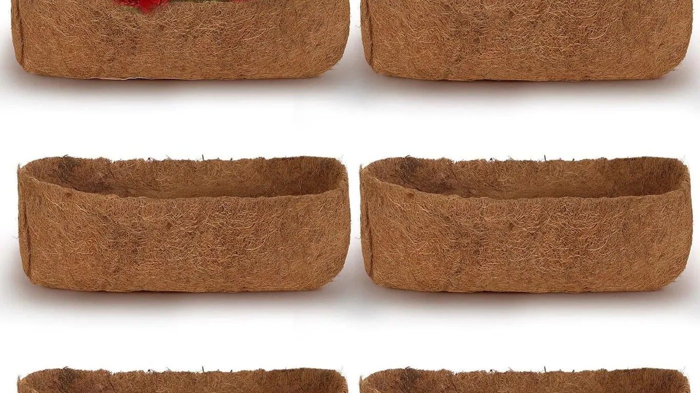 Queekay Coco Fiber Planter Liners 24 Inch 3pk