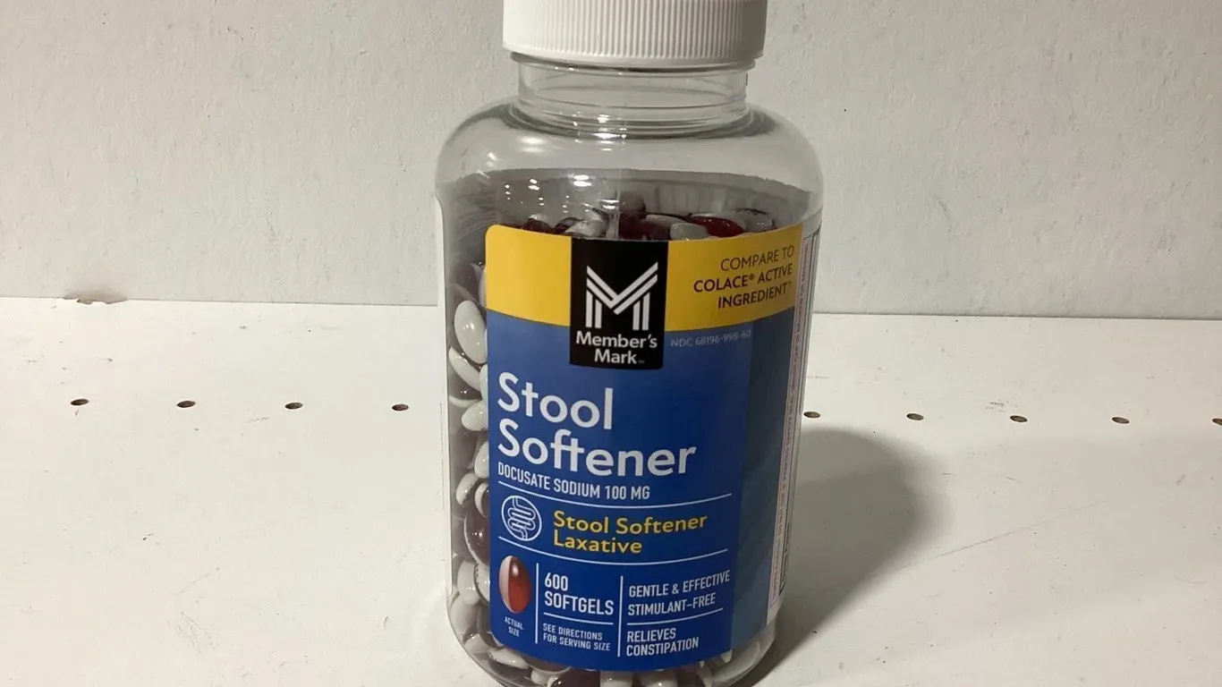 Docusate Sodium Stool Softener 600ct