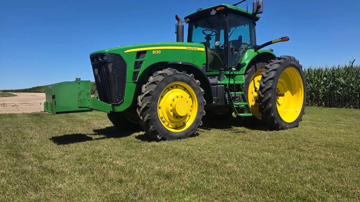 2008 John Deere 8130 MFWD Tractor, 4,313 Hours, IVT Transmission, 540/Large and Small 1000 PTO, Delu