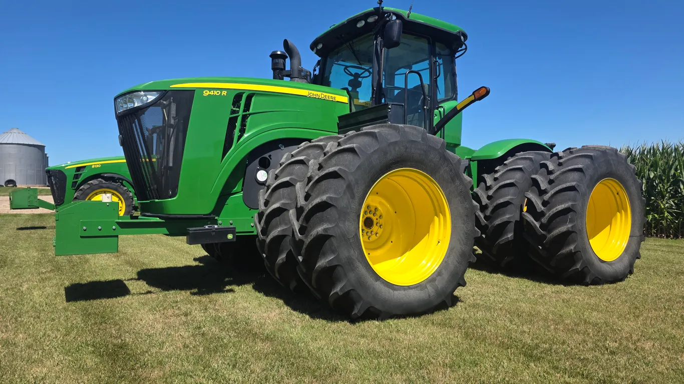 2014 John Deere 9410R 4-Wheel Drive Tractor, 1,695 Hours, 18F/6R Speed Powershift Transmission, 7” T