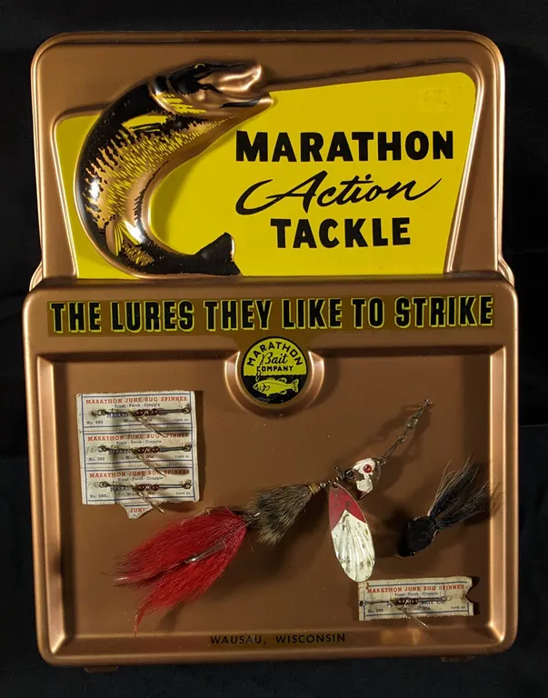 MARATHON ACTION FISHING TACKLE SIGN