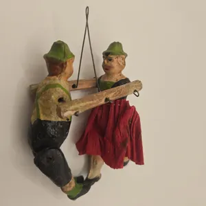 Antique german composition dancing couple