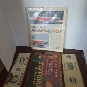 Assorted vintage advertising memorabilia