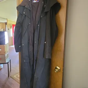 Vintage australian oiled duster trench coat