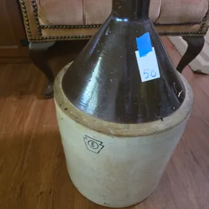 Antique five gallon stoneware jug