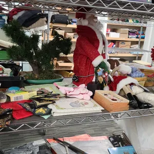 Holiday Decor, Plush Teddy Bears, Christmas Figurines, and Collectibles from 3rd Shelf from Bottom