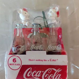 Vintage Coca Cola Ornament "Things Go Better W/Coke" In Box