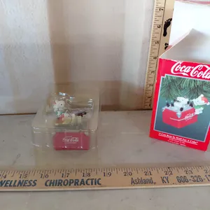 1994 Coca Cola Ornament "I Can Bear-Ly Wait For A Coke" In Box